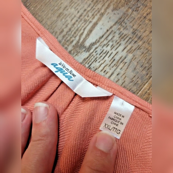 La Vie En Rose Aqua roll tab sleeve romper - Picture 8 of 13